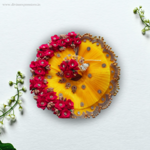 beautiful rose floral dress for thakur ji