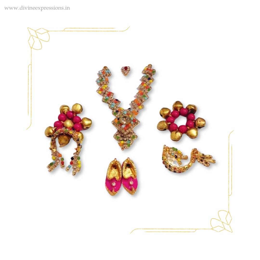 Red Jewellery set for Kanhaji Red Jewellery set for Kanhaji