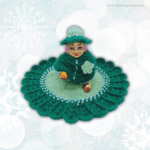 Teal Woolen Dress For Kanhaji