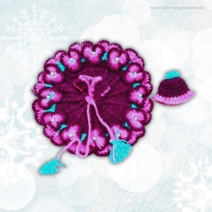 Purple Woolen Dress for Kanhaji