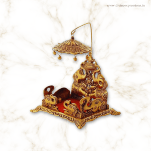 Bronze Singhasan For Thakur ji with Top